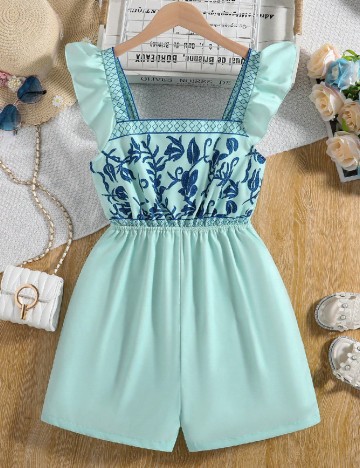 
						Salopeta Shein Kids, turcoaz