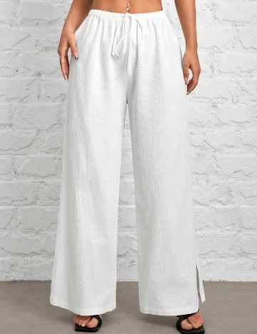 Pantaloni SHEIN, alb