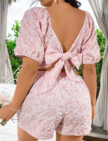 Salopeta SHEIN CURVE, roz