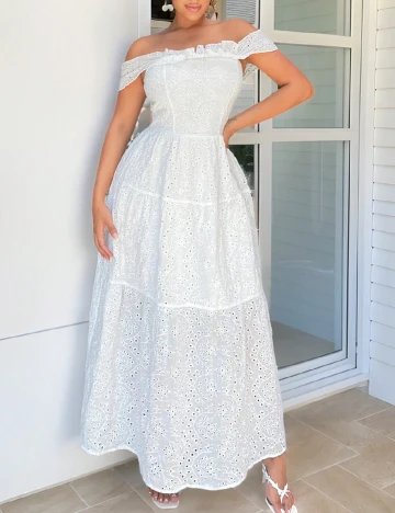 Rochie lunga SHEIN, alb