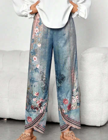 Pantaloni SHEIN, albastru