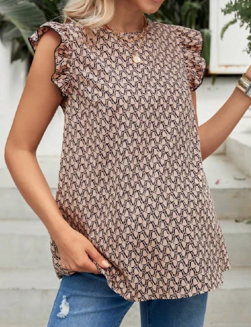 Bluza SHEIN Maternity, maro