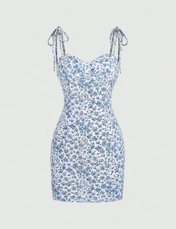 Rochie scurta SHEIN, floral print