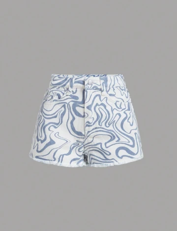 Pantaloni scurti Shein Kids, alb