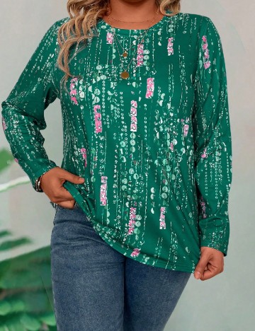 
						Bluza SHEIN CURVE, verde