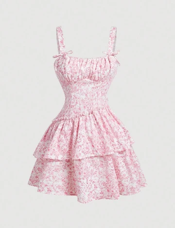 Rochie scurta SHEIN CURVE, roz