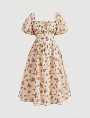 Rochie lunga SHEIN CURVE, crem