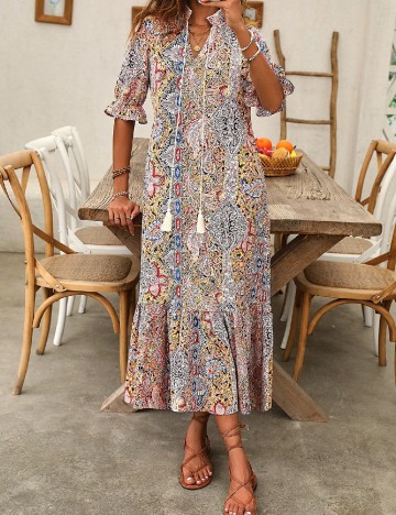 
						Rochie lunga SHEIN, mix culori