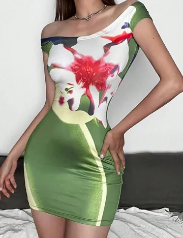 Rochie scurta SHEIN, mix culori