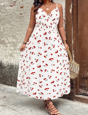 
						Rochie lunga SHEIN CURVE, alb