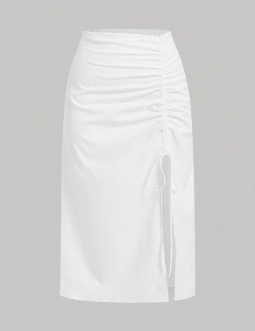 
						Fusta SHEIN CURVE, alb