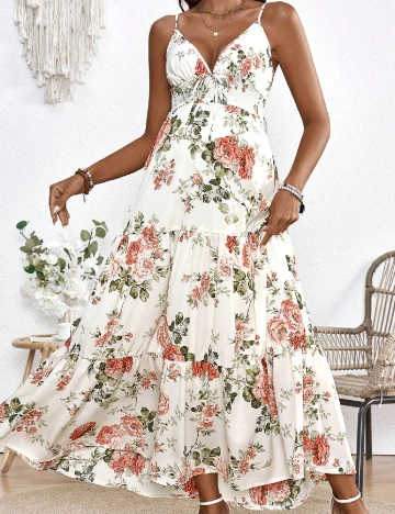 Rochie lunga SHEIN, floral print