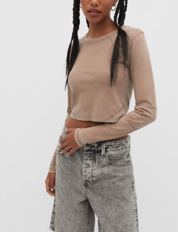 
						Top Stradivarius, maro deschis