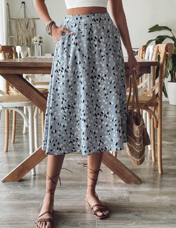 
						Fusta SHEIN, albastru