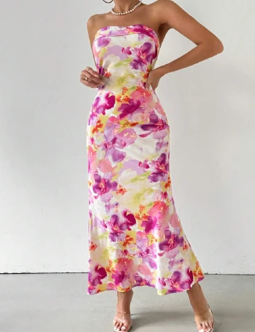 Rochie lunga SHEIN, floral print