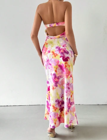 Rochie lunga SHEIN, floral print