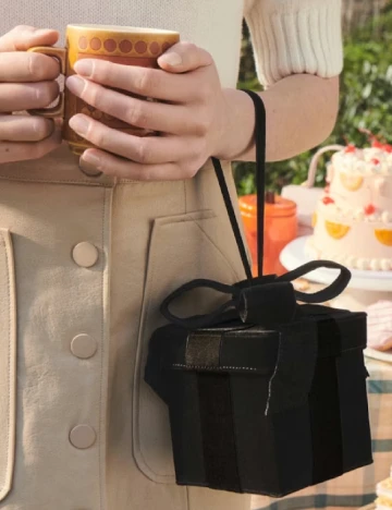 Mini Geanta Lulu Guinness, negru