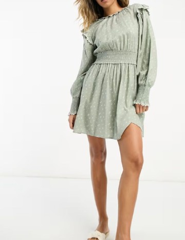 
						Rochie scurta ASOS, verde