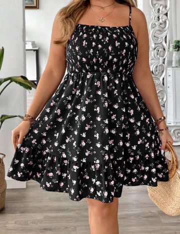 Rochie scurta SHEIN CURVE, negru