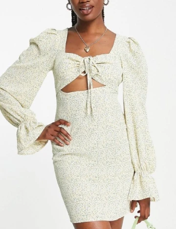 Rochie scurta NAANAA, floral print