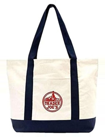 
						Geanta Trader Joes, ecru