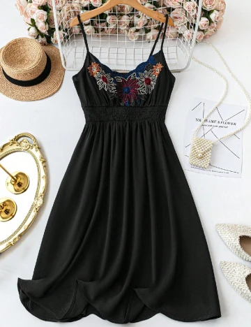 Rochie medie SHEIN CURVE, negru