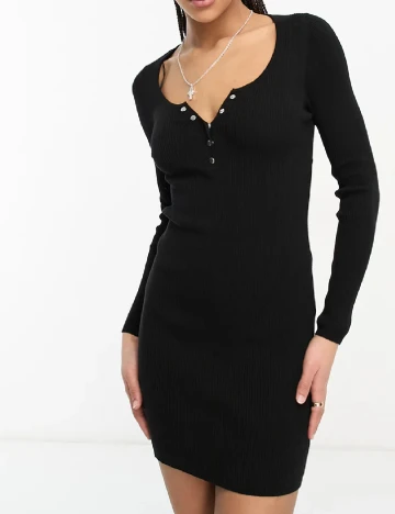 Rochie scurta Stradivarius, negru