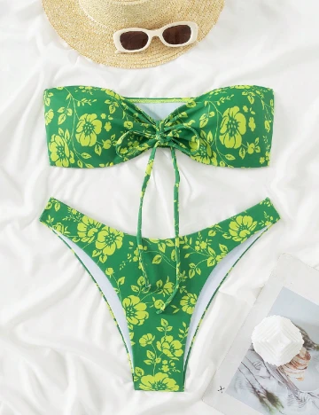 Costum de baie SHEIN, verde