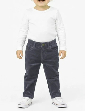 Pantaloni Zara, gri petrol