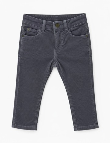 Pantaloni Zara, gri petrol