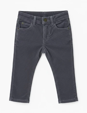 Pantaloni Zara, gri petrol