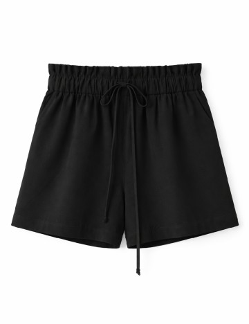 Pantaloni scurti Pull&Bear, negru