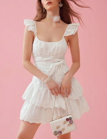 Rochie scurta SHEIN, alb