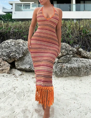 Rochie de plaja SHEIN, mix culori