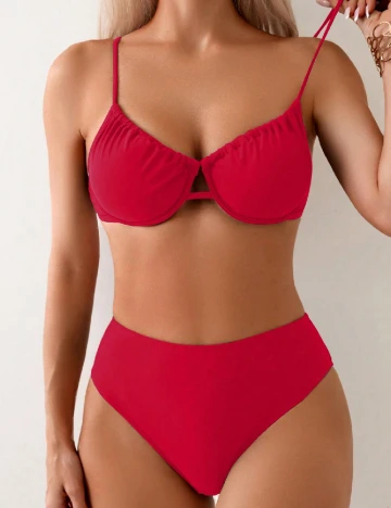 Costum de baie SHEIN, rosu