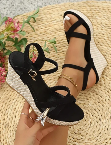 Sandale SHEIN, negru