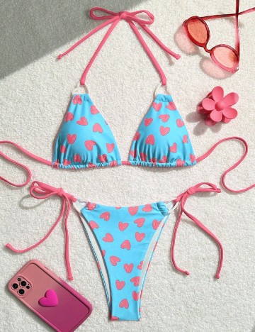 
						Costum de baie SHEIN, albastru