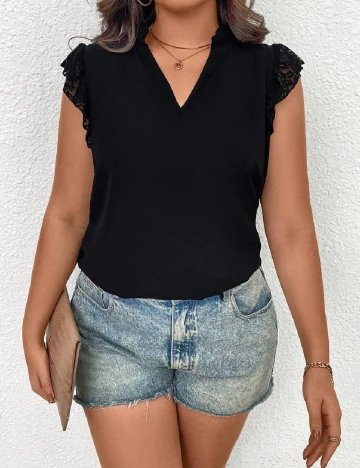 Bluza SHEIN CURVE, negru