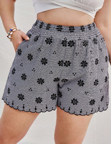 
						Pantaloni scurti SHEIN CURVE, negru