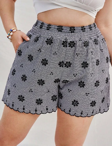 Pantaloni scurti SHEIN CURVE, negru