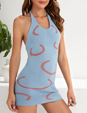 Rochie scurta SHEIN, bleu