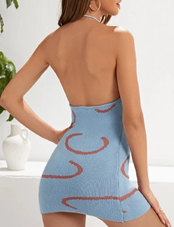 Rochie scurta SHEIN, bleu