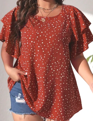 Bluza SHEIN CURVE, rosu