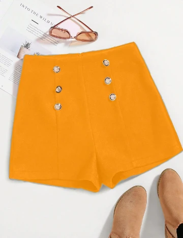 Pantaloni scurti SHEIN, portocaliu
