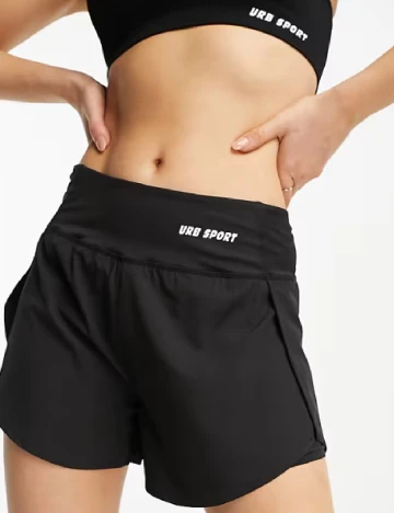 Pantaloni scurti Urban Threads, negru