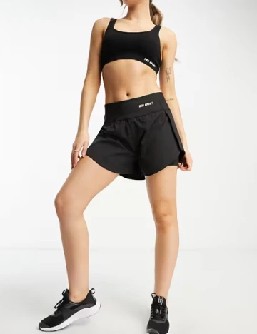 Pantaloni scurti Urban Threads, negru