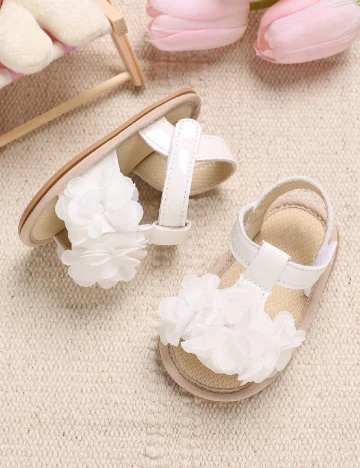 Sandale Shein Kids, alb