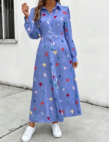 
						Rochie lunga SHEIN, albastru