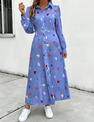 Rochie lunga SHEIN, albastru