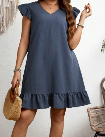 Rochie scurta SHEIN CURVE, albastru